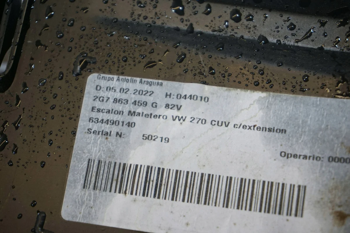 Volkswagen Taigo 2023 Cubierta umbral maletero 2G7863459G image 6