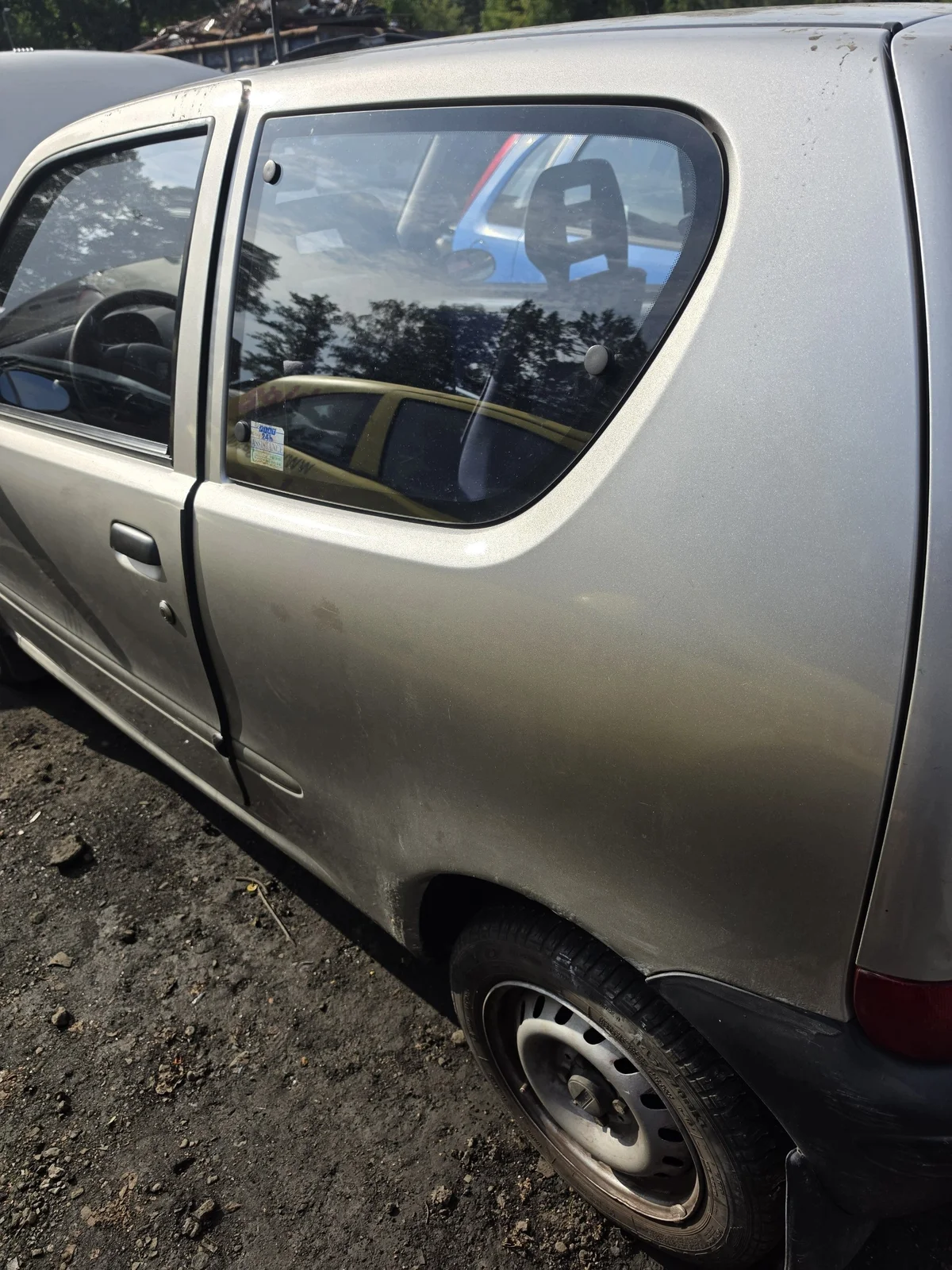 Vänster bakruta Fiat Seicento, begagnad