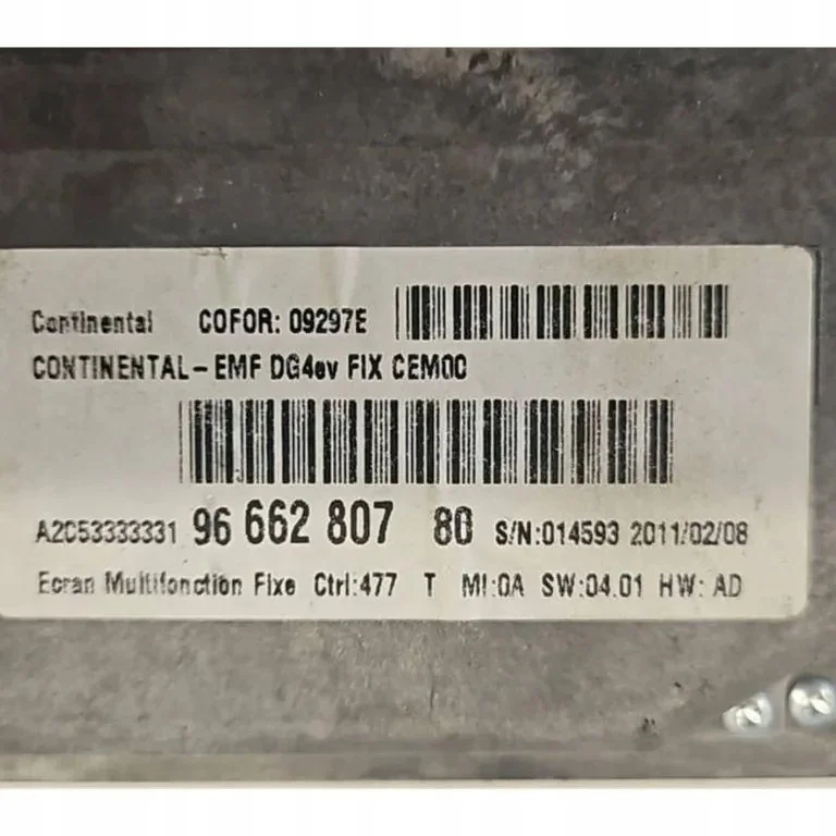 Display Peugeot 508 I SW 9666280780 Usado image 5