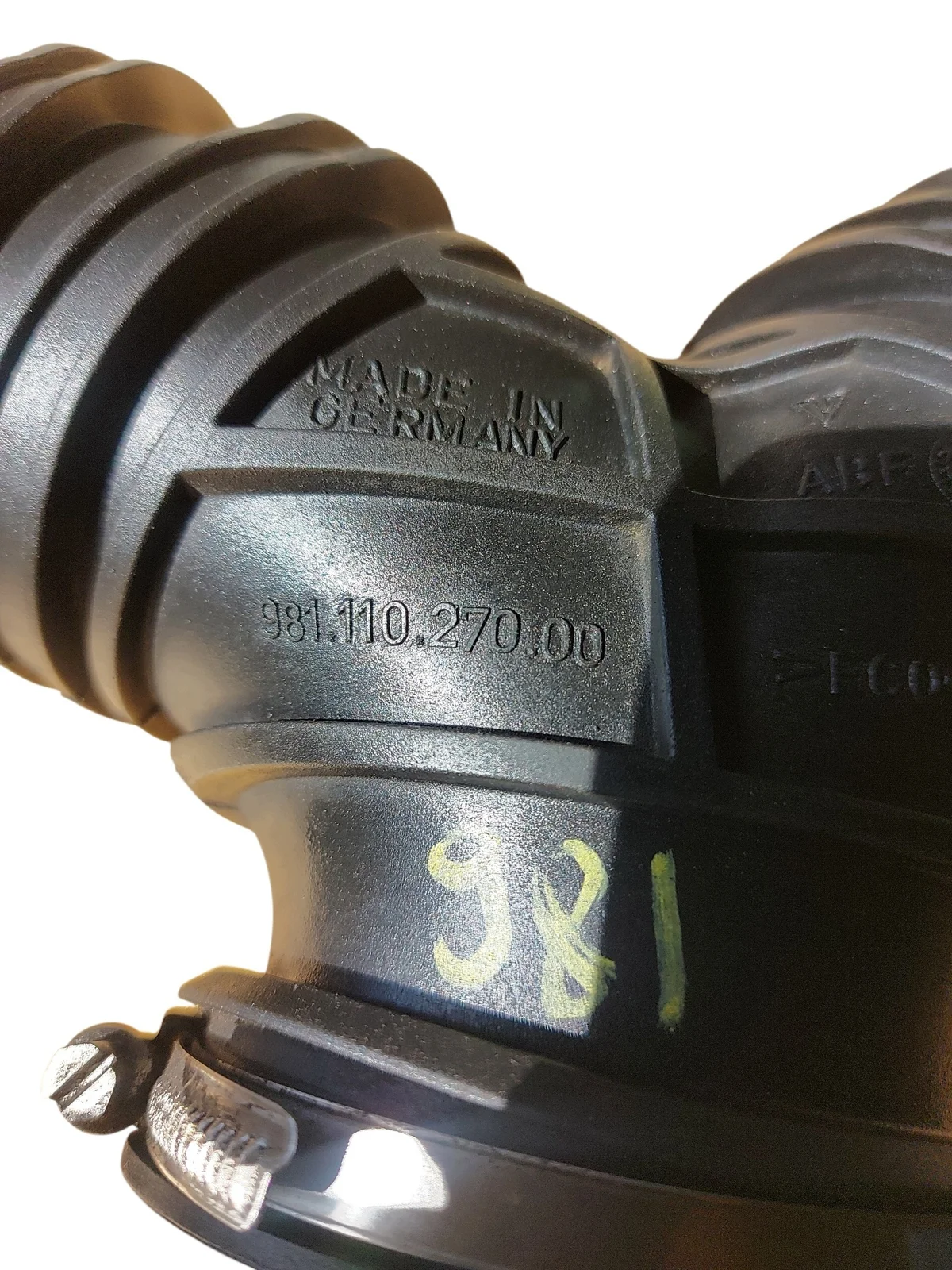 Air Intake Hose Porsche Cayman Boxster 981 Used