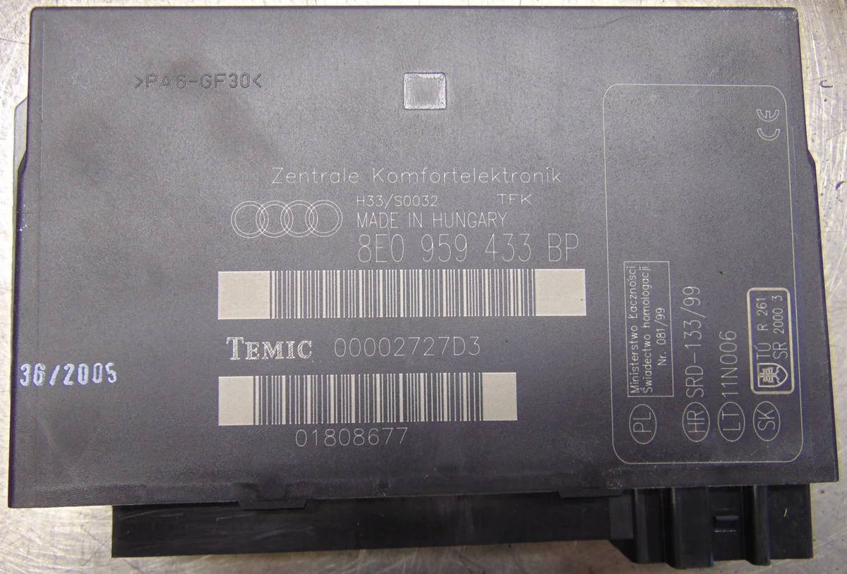 Komfortmodul Audi A4 B7 2.0TDI Europa