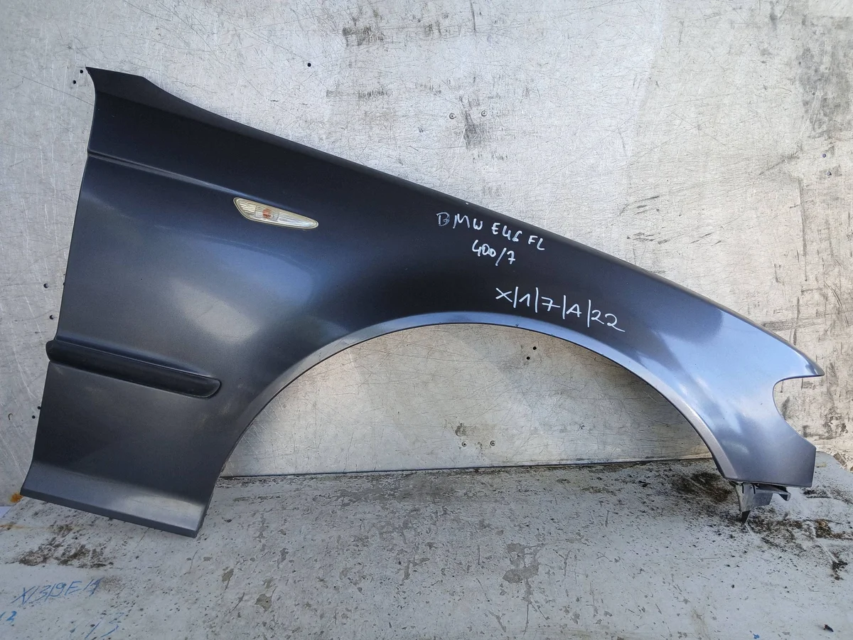 Höger framskärm BMW 3 E46 Stahlgrau Metallic