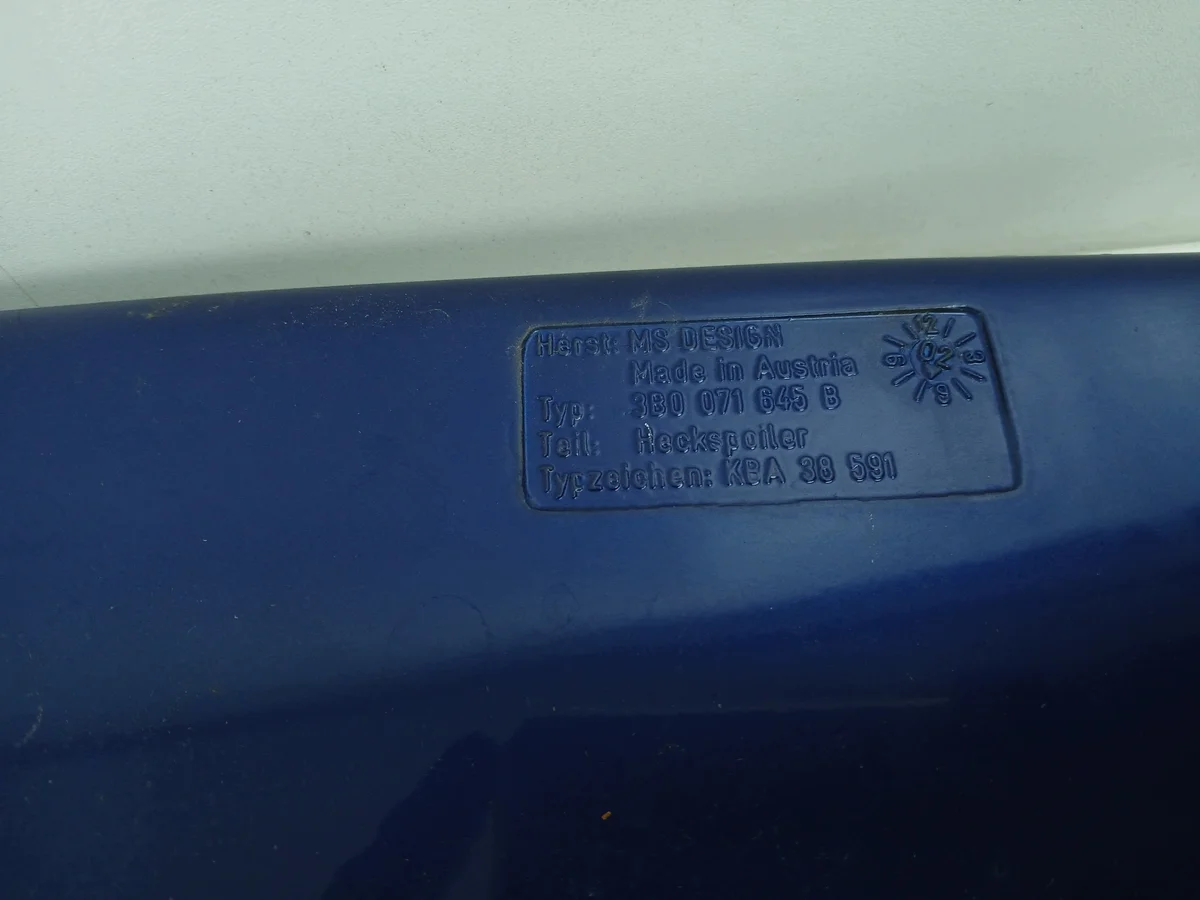 Spoiler Maletero VW Passat B5 Sedan MS Design image 5