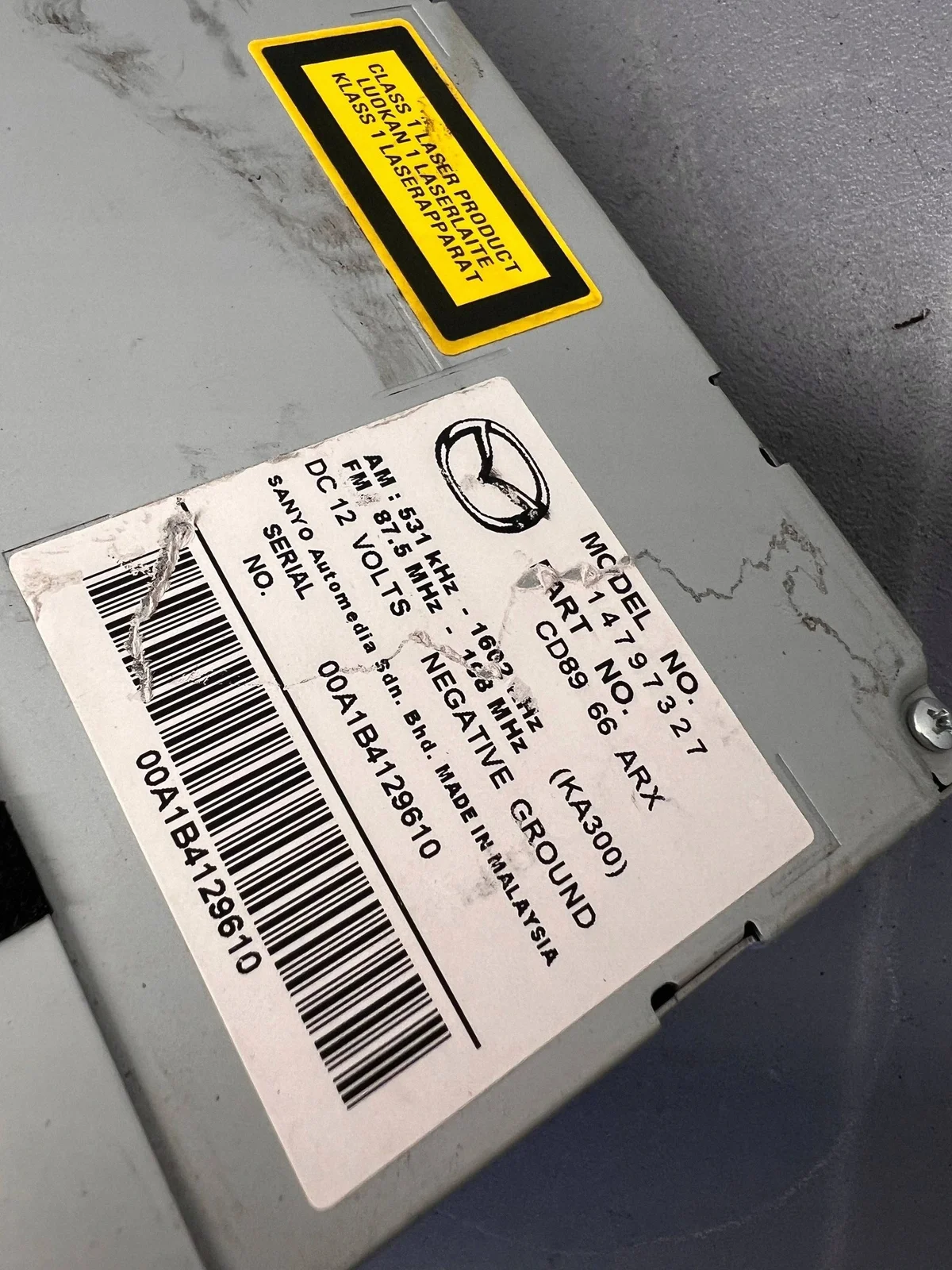 Multimediaenhet Mazda 5 CD8966ARX image 3