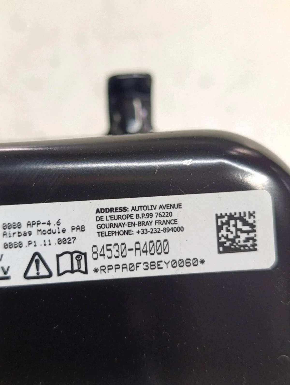 Passagerarairbag KIA Carens IV 84530A4000X9 image 4