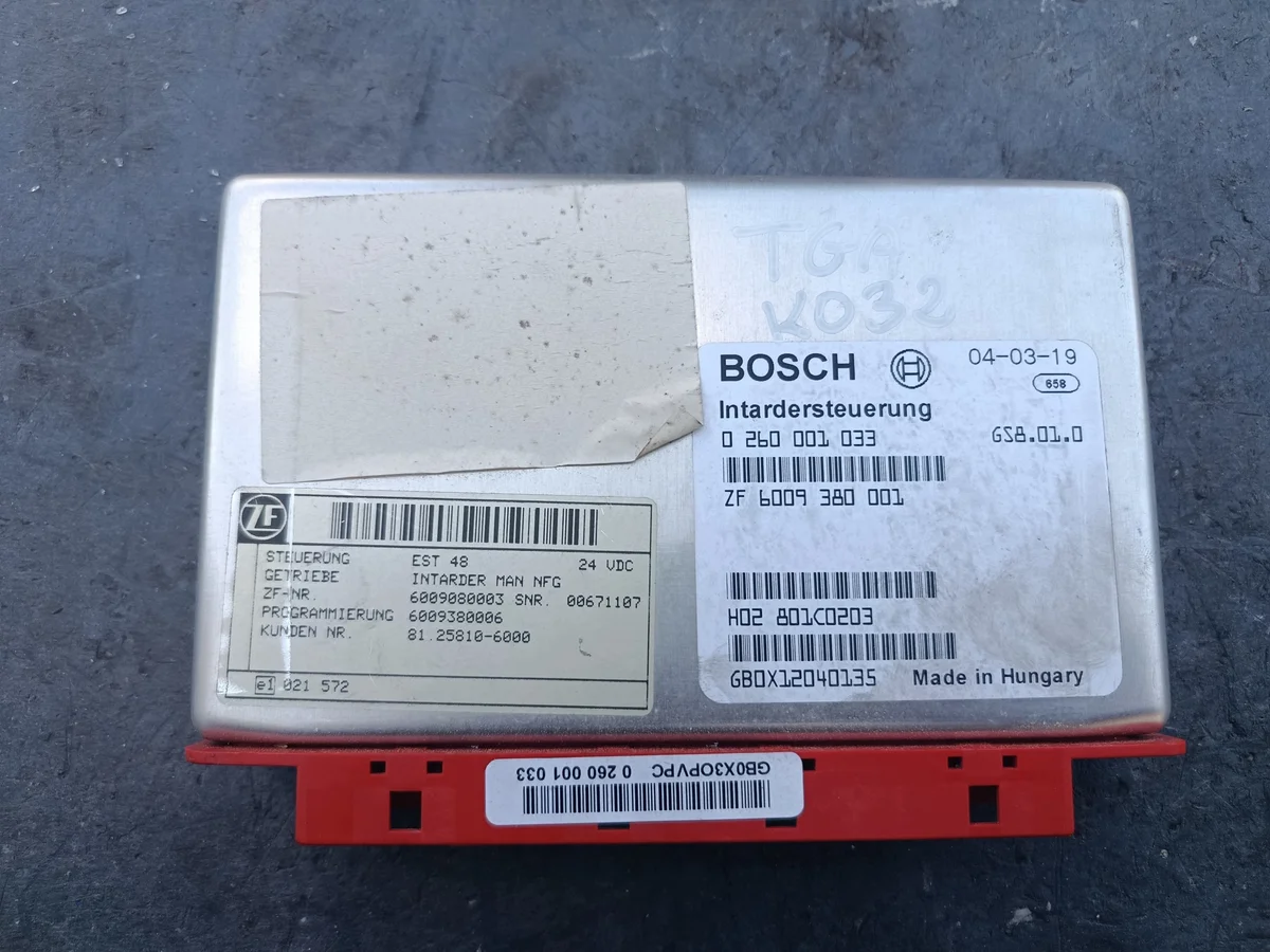 MAN TGX TGS Intarder Controller Bosch 0260001033