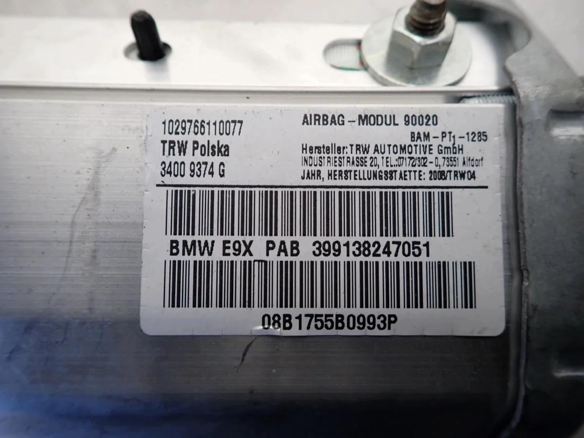 Almofada Passageiro BMW E91 Touring 318d Usada image 4