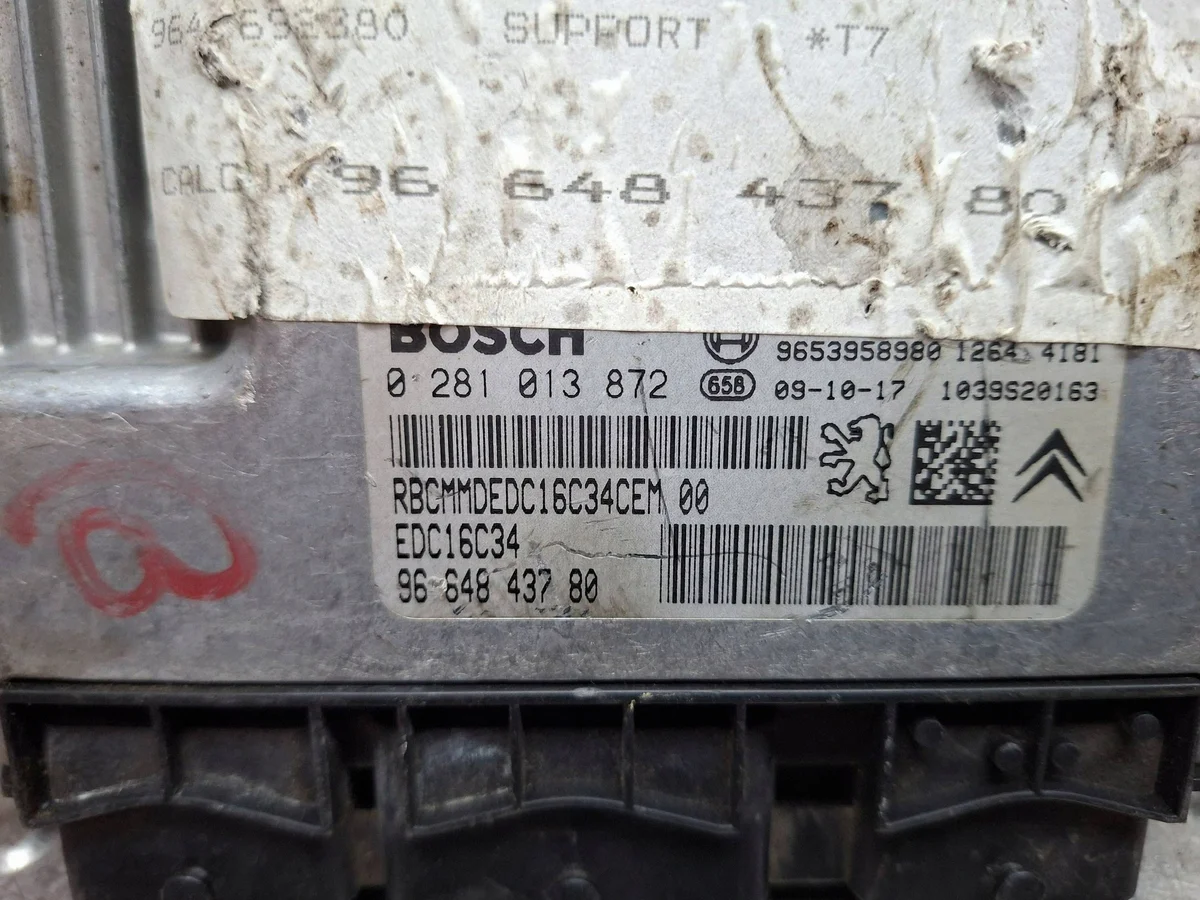 Engine Control Module 1.6 HDI 0281013872