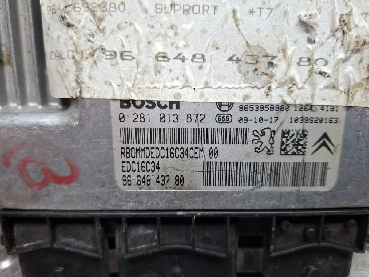 Engine Control Module 1.6 HDI 0281013872 image 6