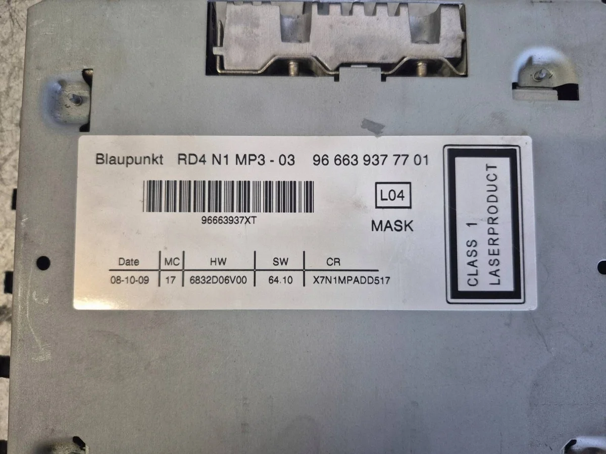 Radio Citroen OE 966639377701 Käytetty