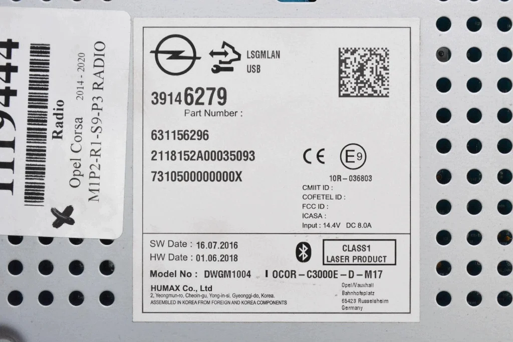 Opel Corsa E Radio CD-soitin m-1119444-39146279 image 6