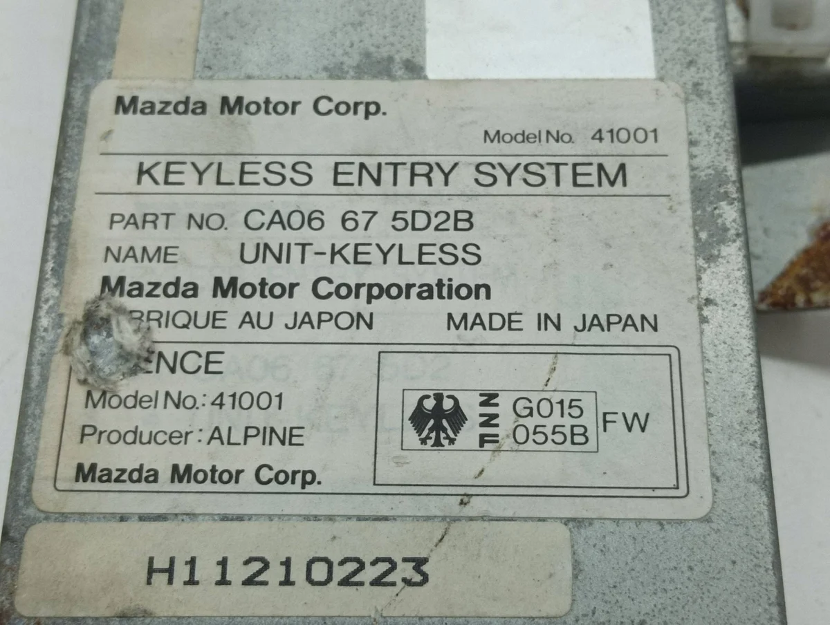 Mazda Xedos 6 1997 computer CA06675D2B image 4