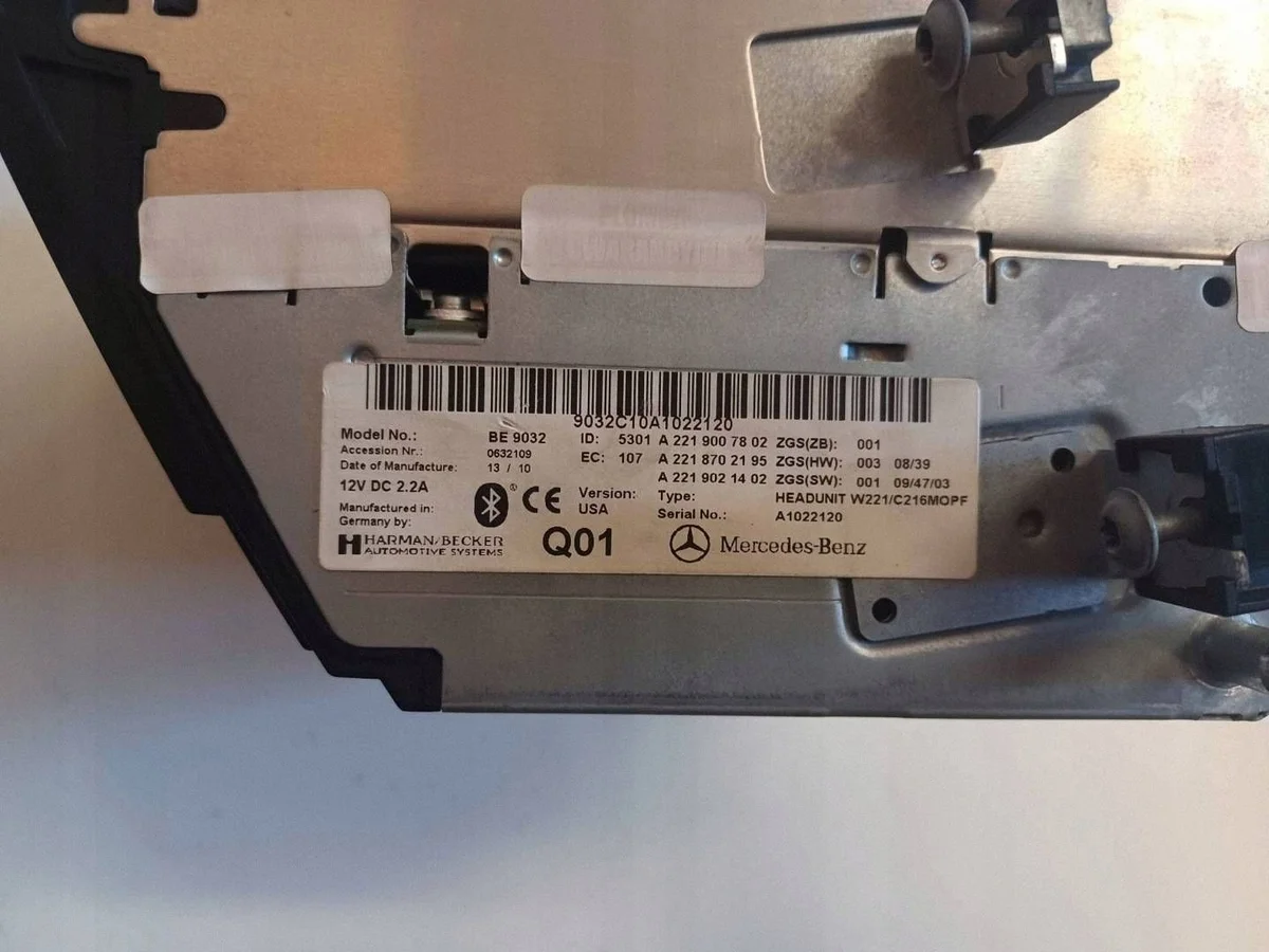 CD/DVD Wechsler Mercedes S W221 A2219007802 image 4