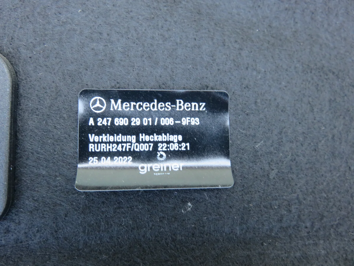 Mercedes GLA 247 bagagerumshylla thumbnail 5