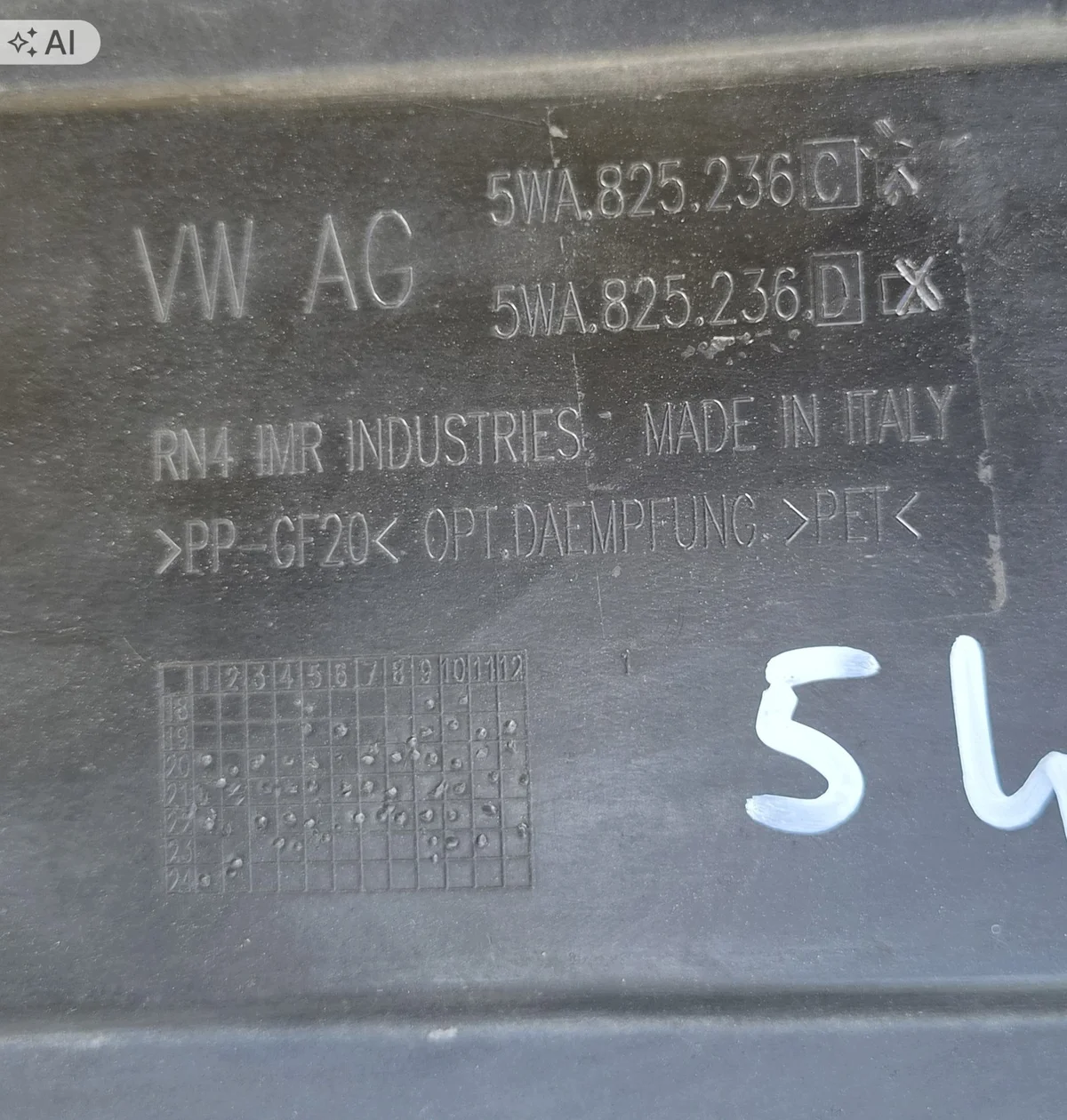 Unterfahrschutz VW Golf VIII 5WA825236C gebraucht image 5