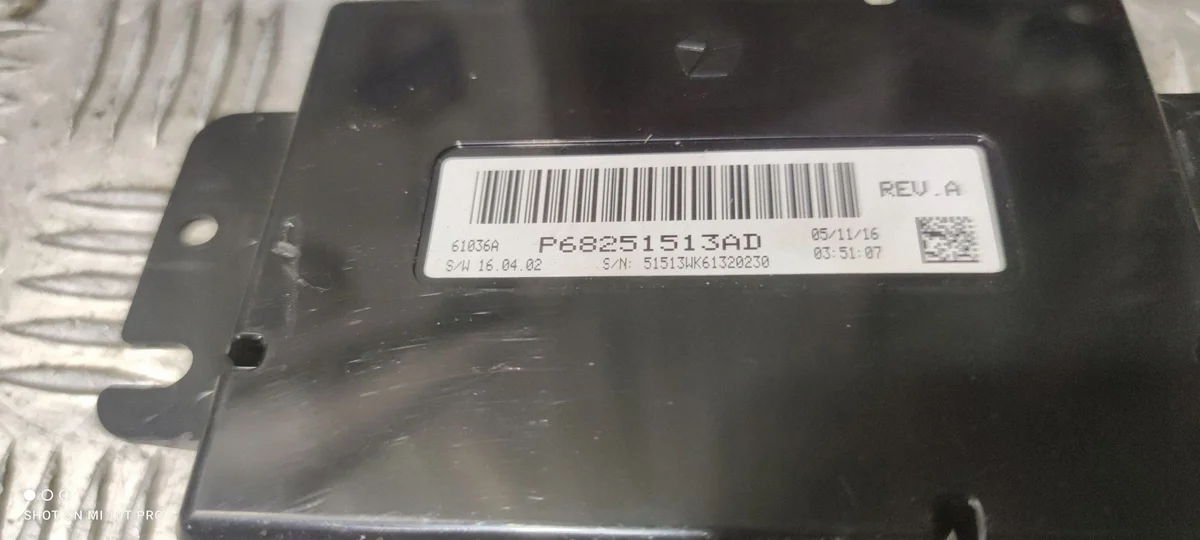 2018 Jeep Grand Cherokee Control Module 61036A