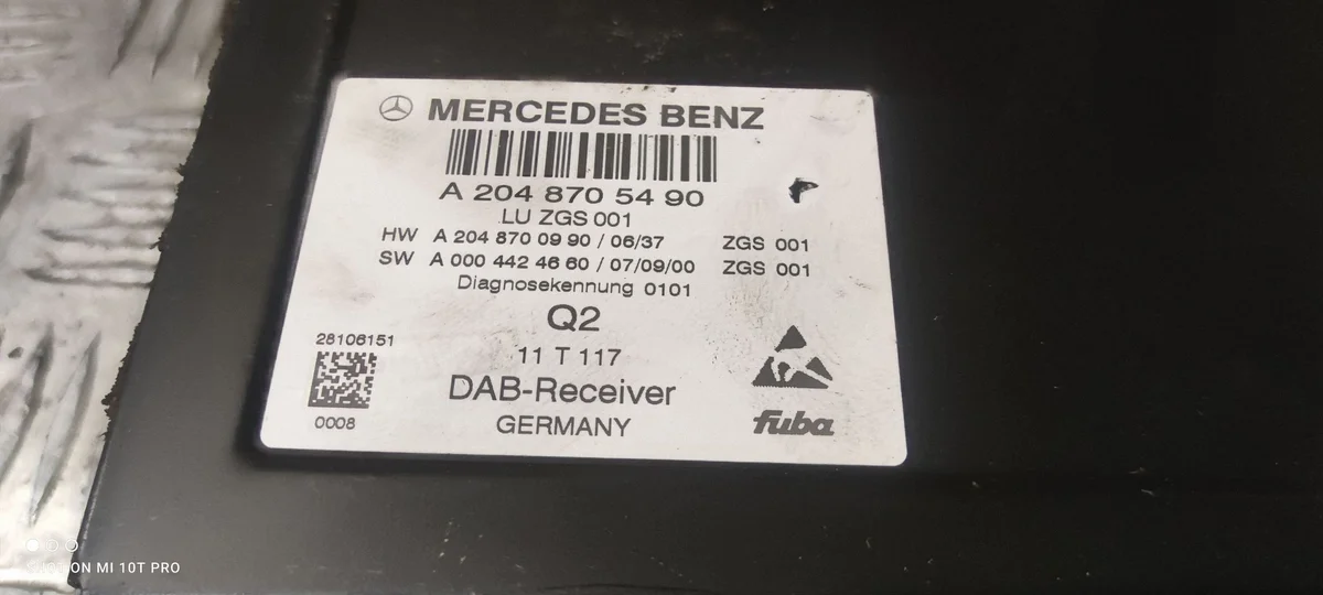 Mercedes-Benz C W204 Control Unit 2048705490