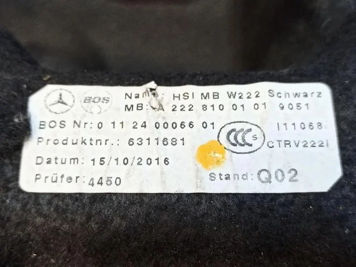 Scaffale Mercedes Classe S W222 A2228100101