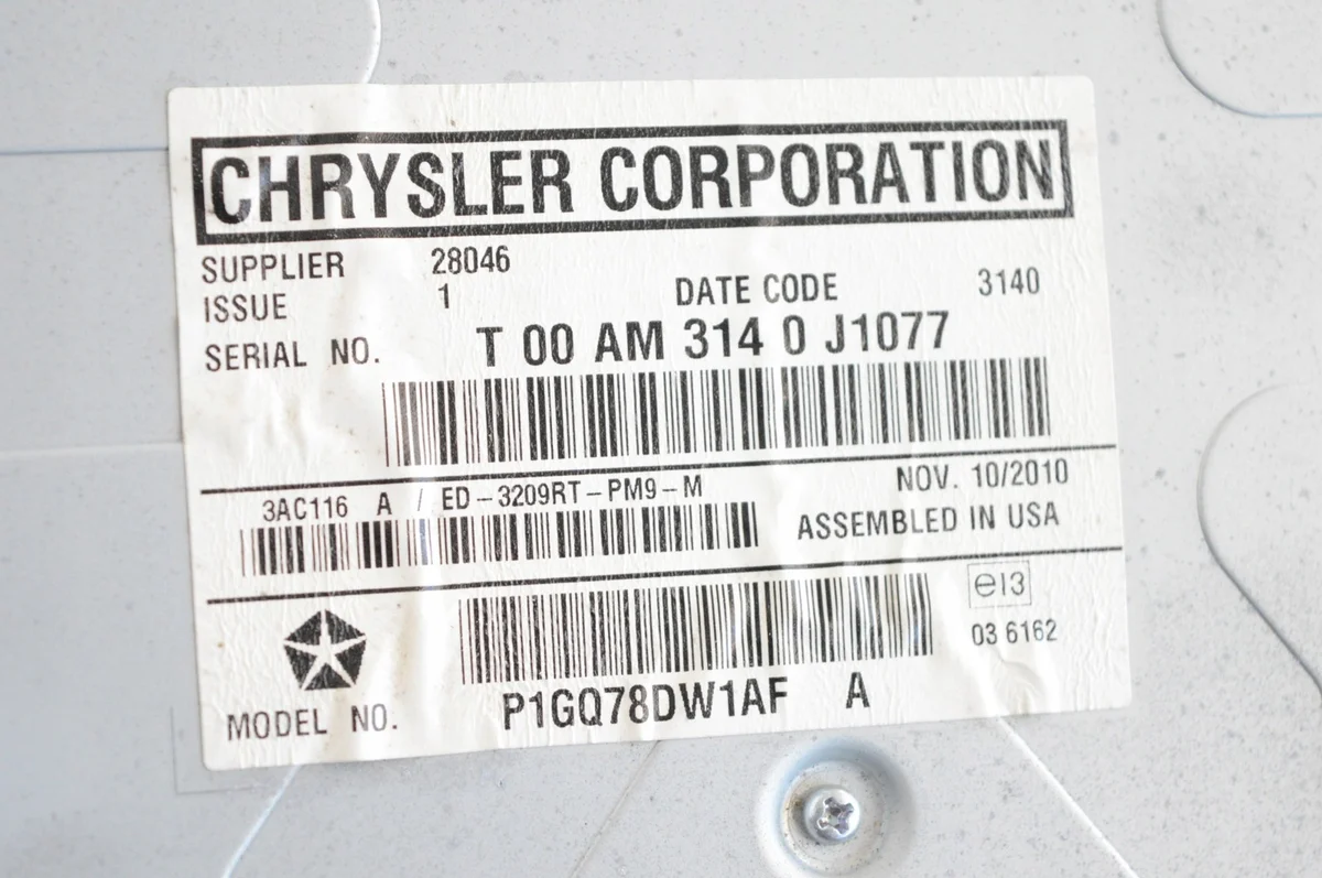 Bakre multimediaskärm Chrysler Grand Voyager V image 5