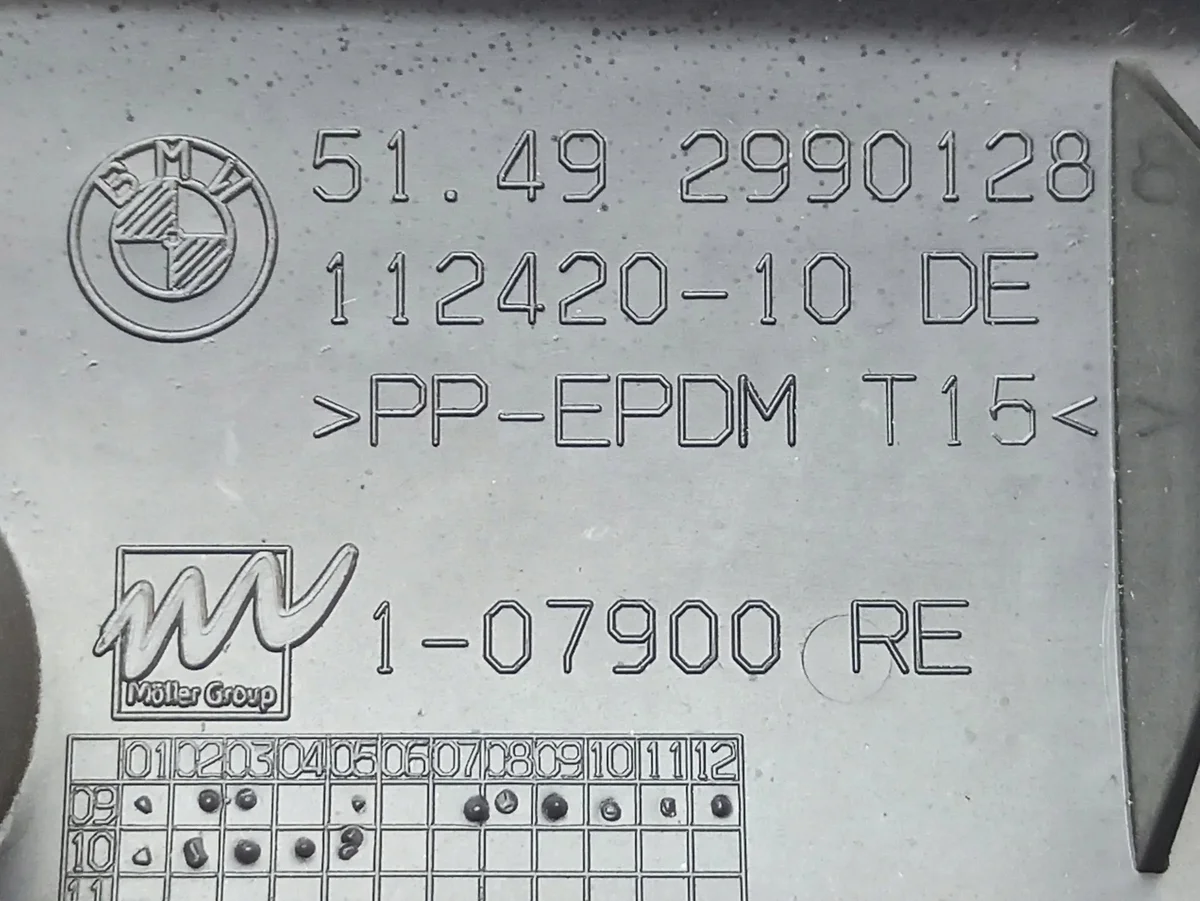 Embellecedor Maletero BMW X1 E84 OEM 2990128 image 8