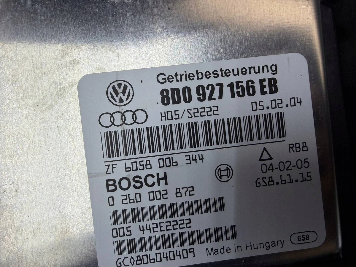 SKODA SUPERB B5 Módulo Controle Câmbio 8D0927156EB