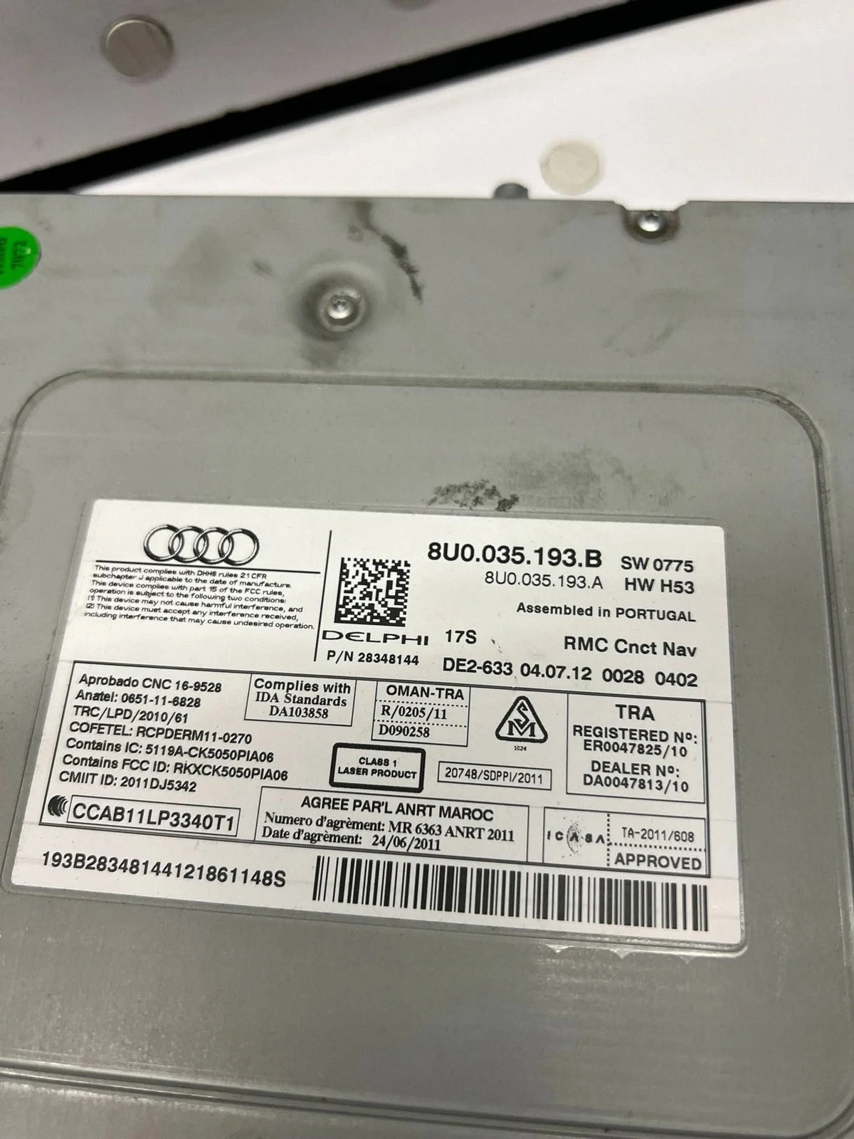 Audi Q3 8U Radio Navigointi 8U0035193B image 5