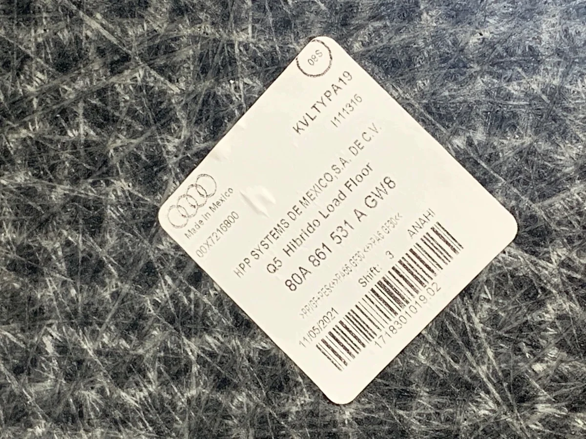 Tapis de coffre Audi Q5 FY SUV image 3