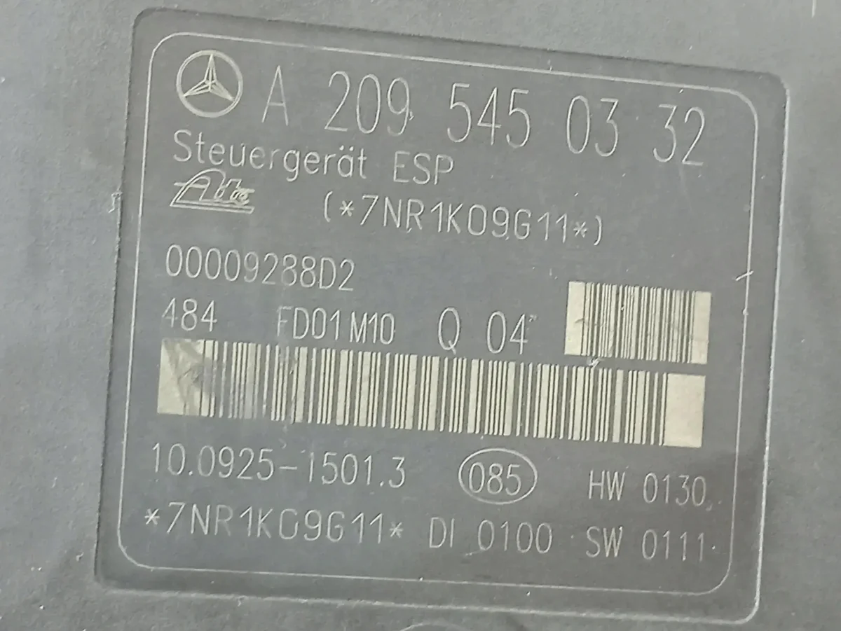 ABS-pumppu Mercedes-Benz C (W203) A2095450332 image 4