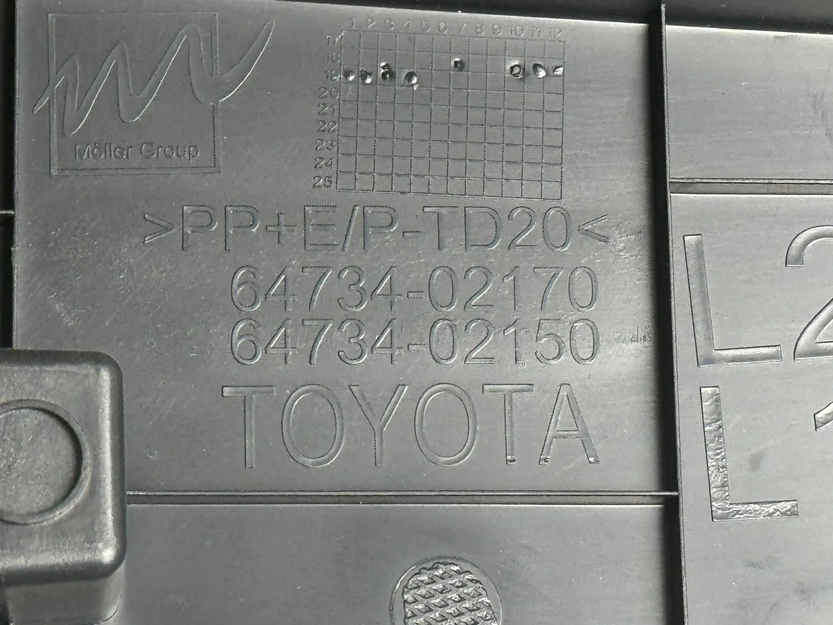 Toyota Corolla E21 Kombi 19- Cache Coffre Gauche image 5