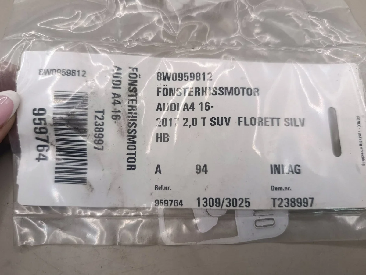 Audi 8W0959812 Used Window Motor