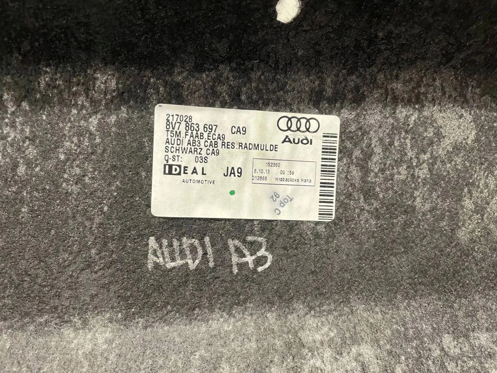 Bagagerumsmatta Audi A3 S3 8V 8V7863697 image 3