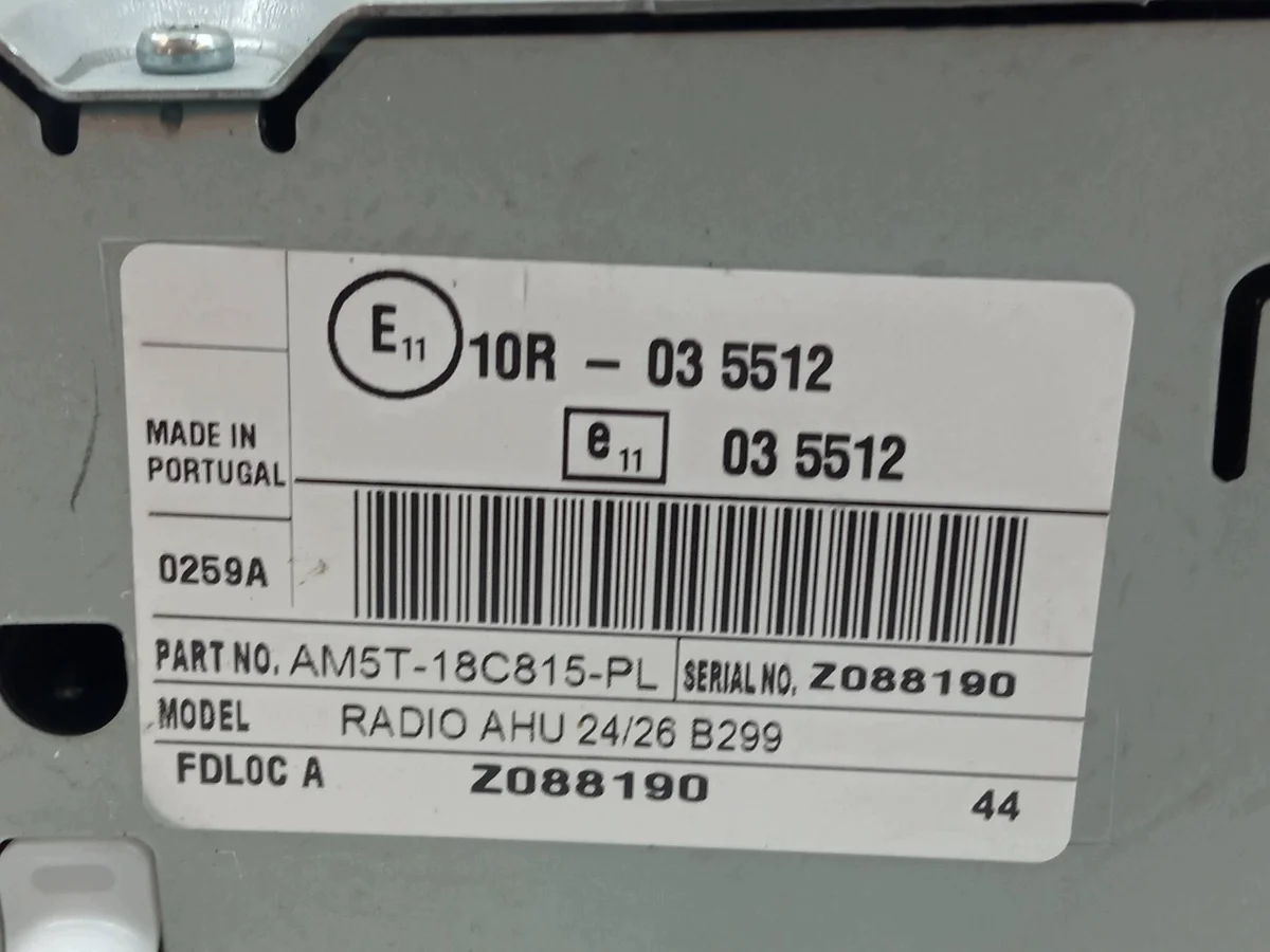 Radio Ford Fiesta Mk7 (2008-2016) AM5T18C815PL image 4