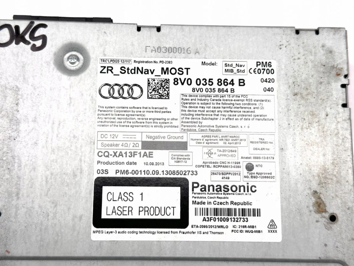 Central Multimídia Audi A3 S3 8V 8V0035864B Usada image 5