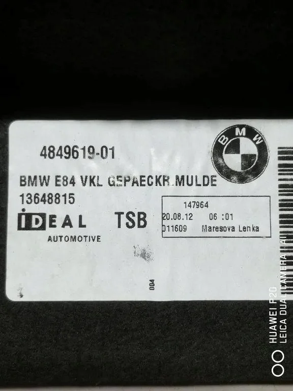 Tapete Porta-Malas BMW X1 E84 Usado image 4