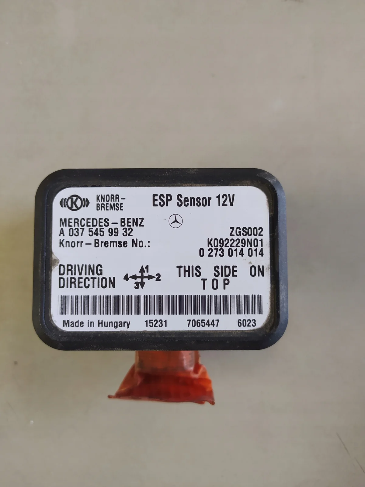 ESP-anturi Knorr-Bremse A0375459932 Mercedes