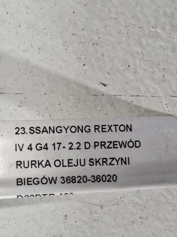 SSANGYONG REXTON IV 2.2 D Ölrohr Getriebe image 8