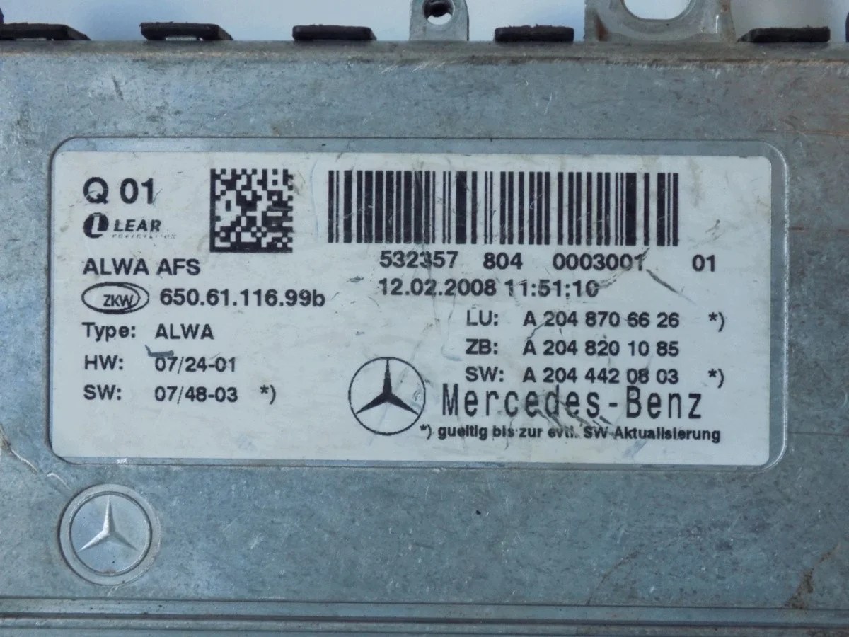 Xenon-omvandlare Mercedes W204 GLK A2048706626