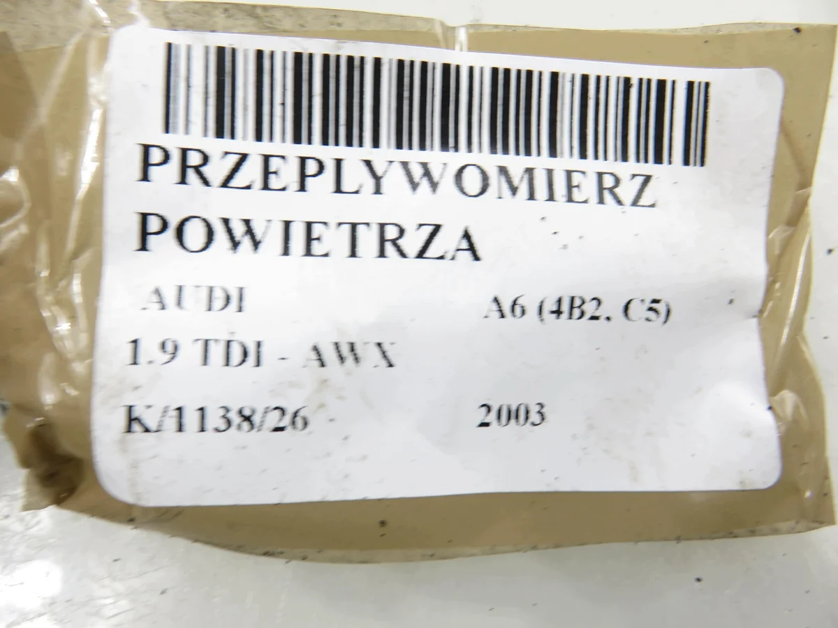 Luftmassenmesser Audi VW Seat Skoda 1.9 TDI image 5