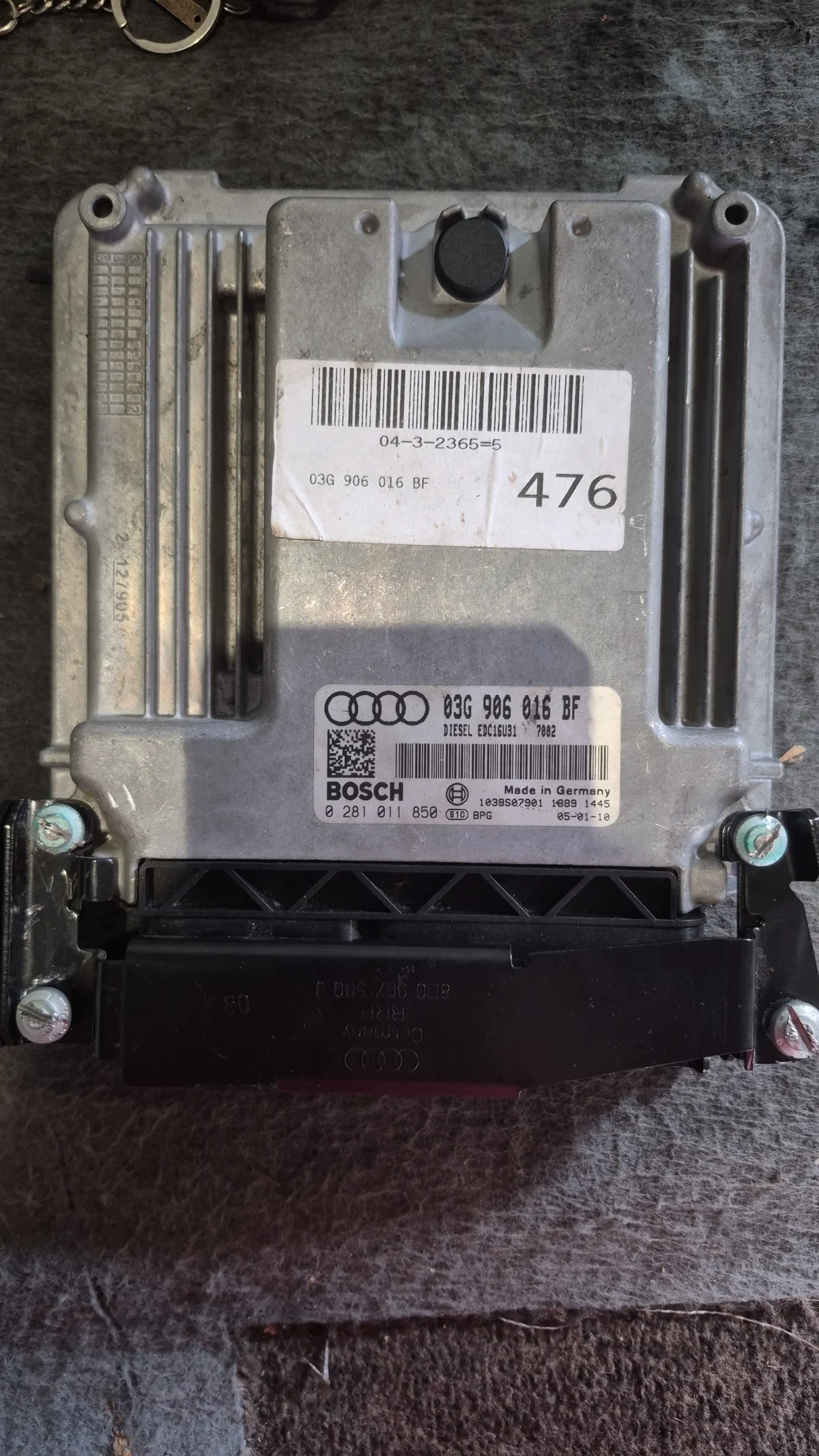 Startset Audi A6 C6 2.0 TDI ECU Teller Sleutel image 5