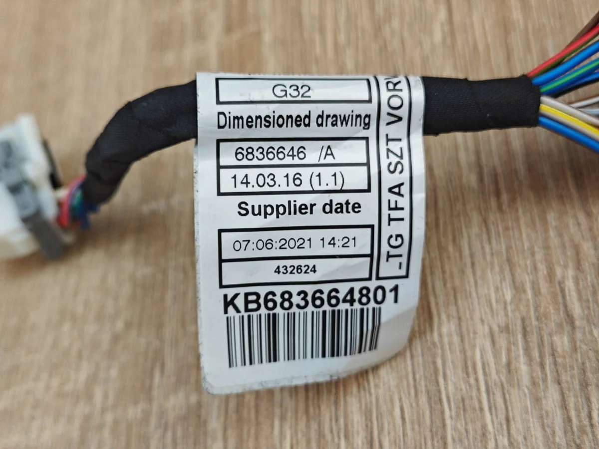 Kabeladapter Tür BMW 8 G16 G15 G14 OE 6836648 image 5