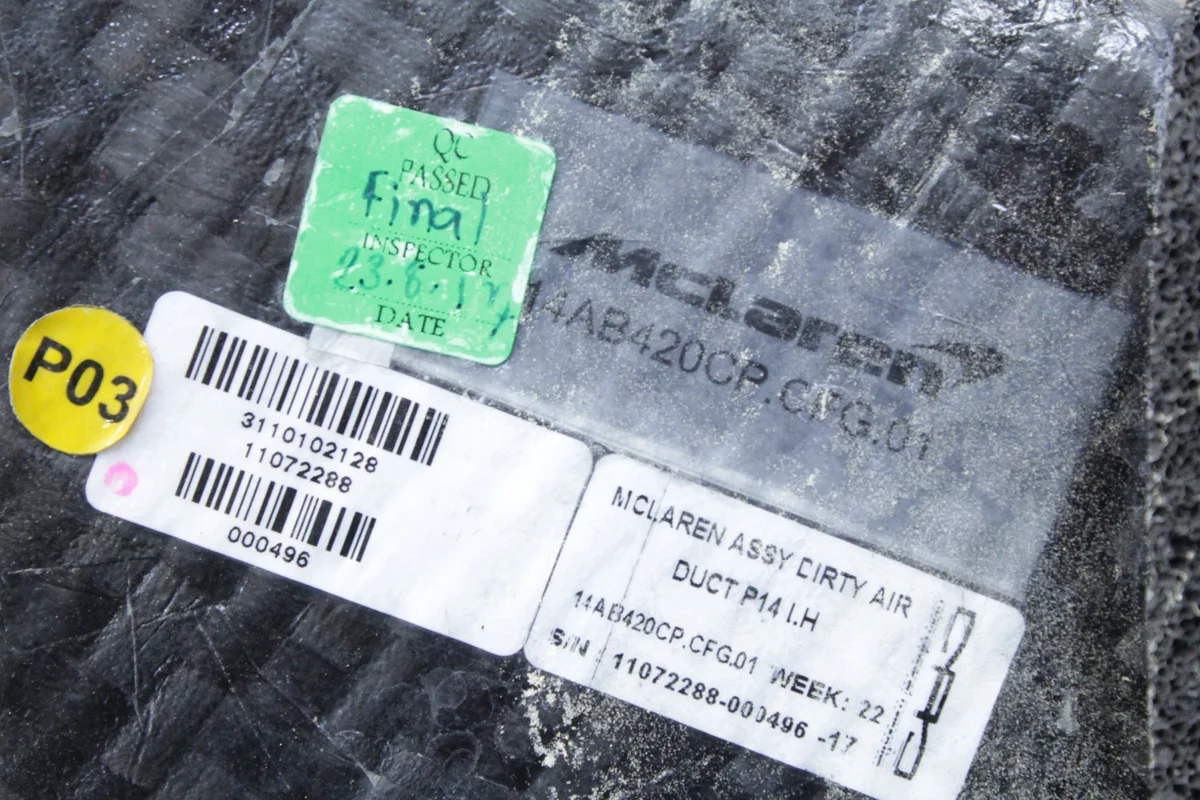 Lufteinlass Carbon Links Hinten McLaren 720S image 5