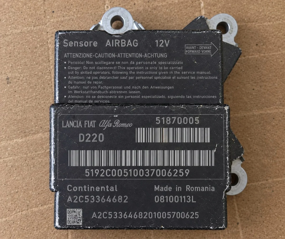 Módulo Airbag Fiat 51870005 A2C53366482 Usado