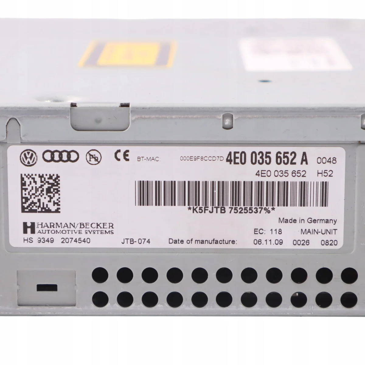 Lettore MMI Audi A6 C6 SD Card 4E0035652A image 6