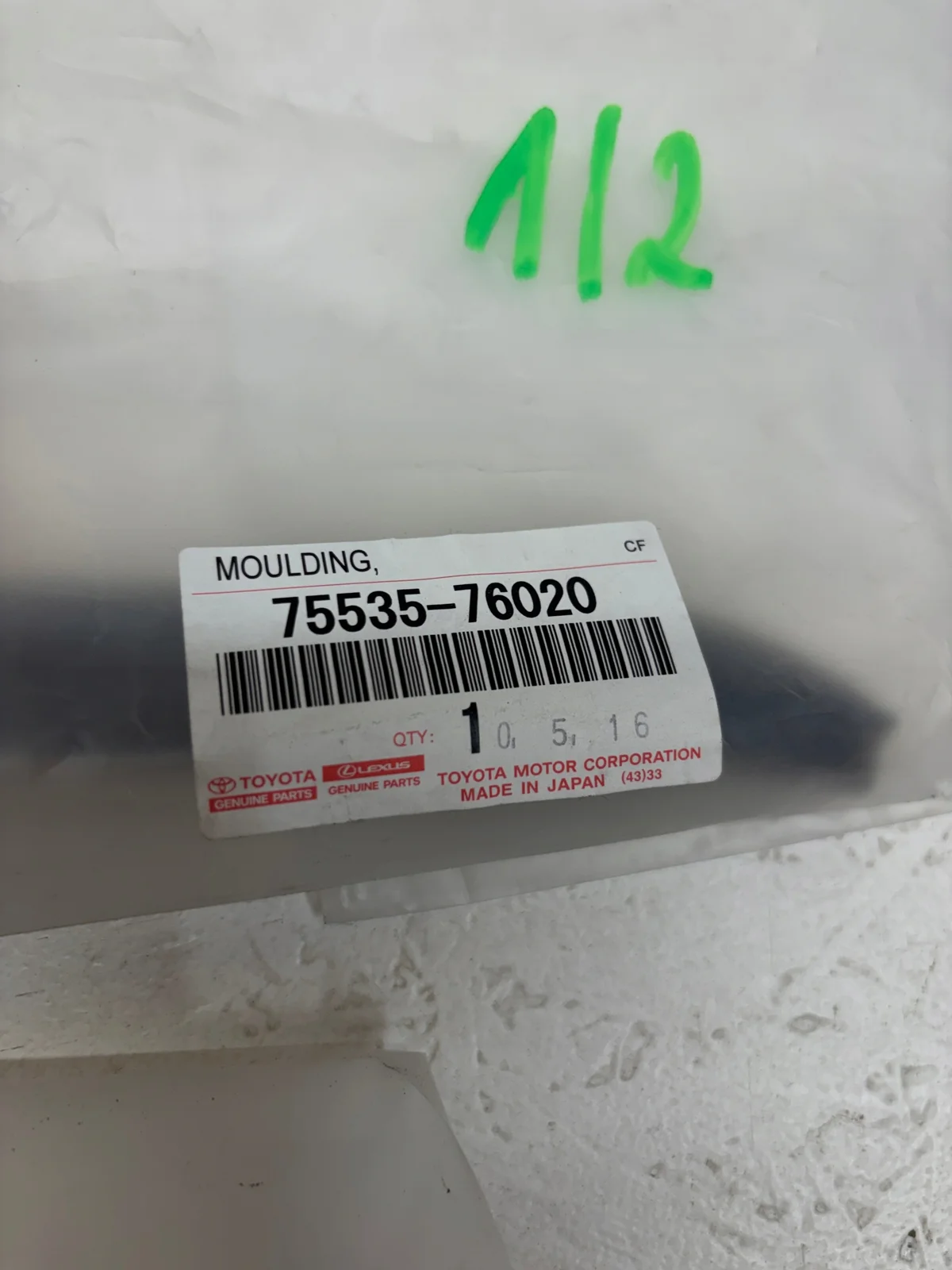 Moldura Parabrisas Lexus UX Izquierda 75535-76020 image 10