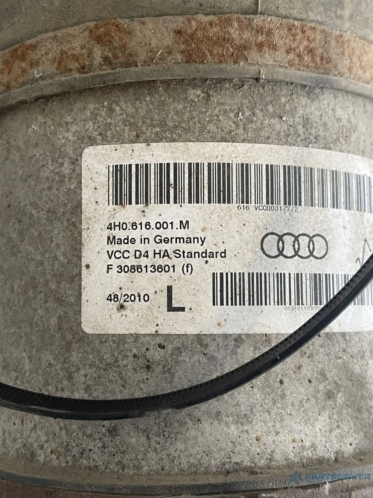 Luftfjädring bak Audi A8 D4 4H0616001M image 4