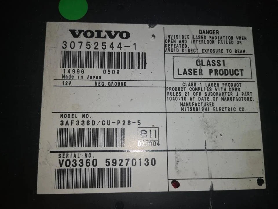 Carregador CD Volvo XC90 I 2005 OEM 30752544 image 4