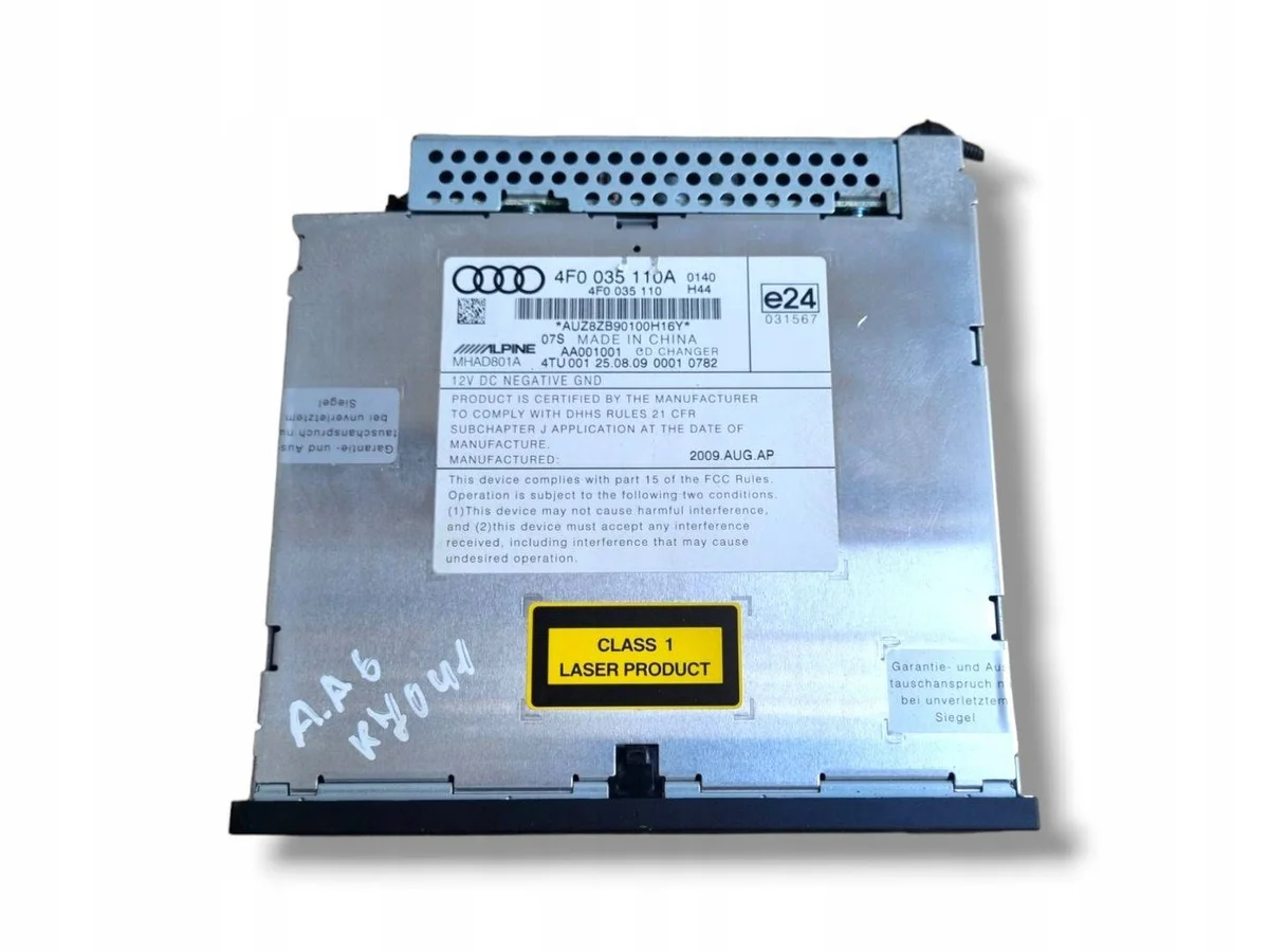 Changeur CD Audi A6 C6 facelift 4F0035110A image 4