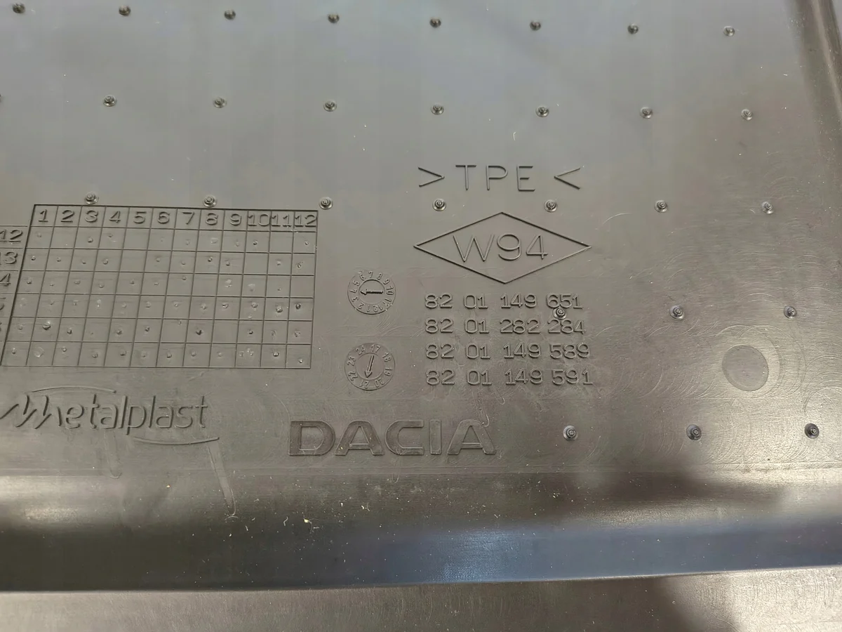 Tapis caoutchouc DACIA DOKKER utilitaire OE image 10