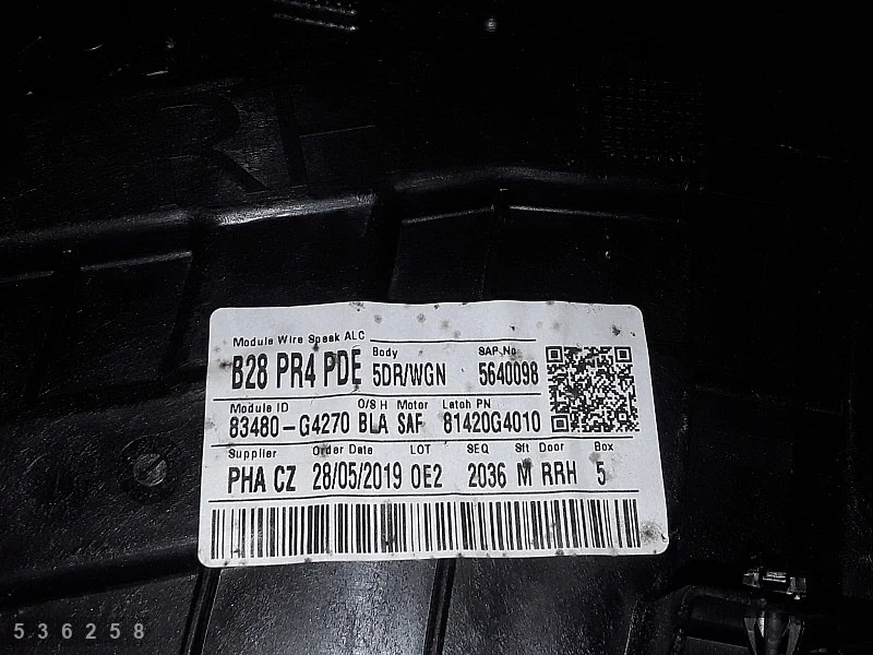 Hyundai I-30 2019 Régulateur de vitre 83480G4270 image 5