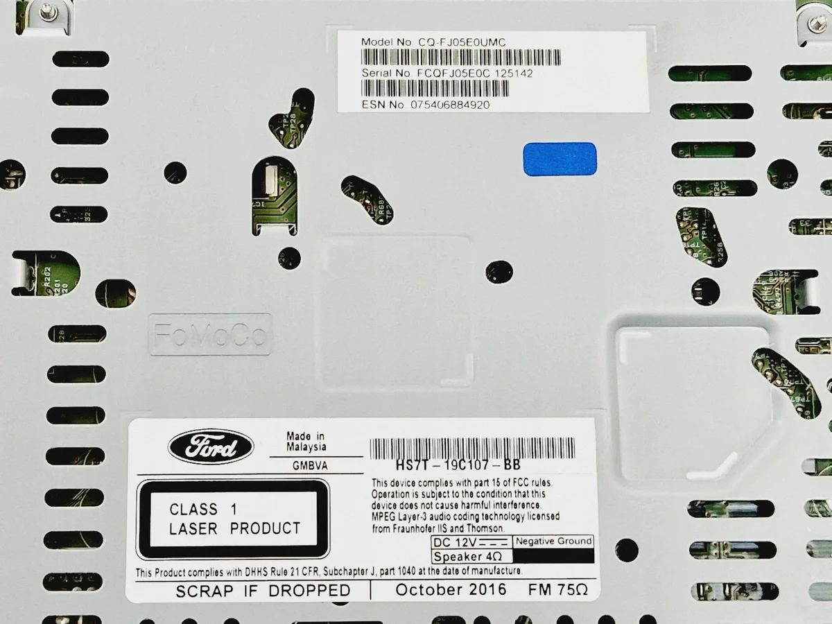 Leitor CD/DVD Ford Fusion II HS7T19C107 Usado image 6